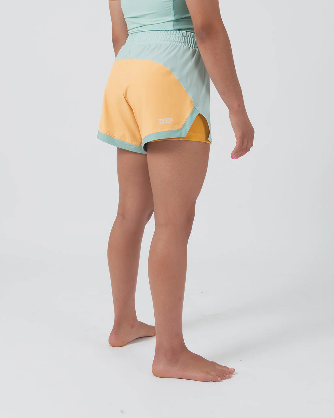 Short hybride Kingz pour femme - Vert terra