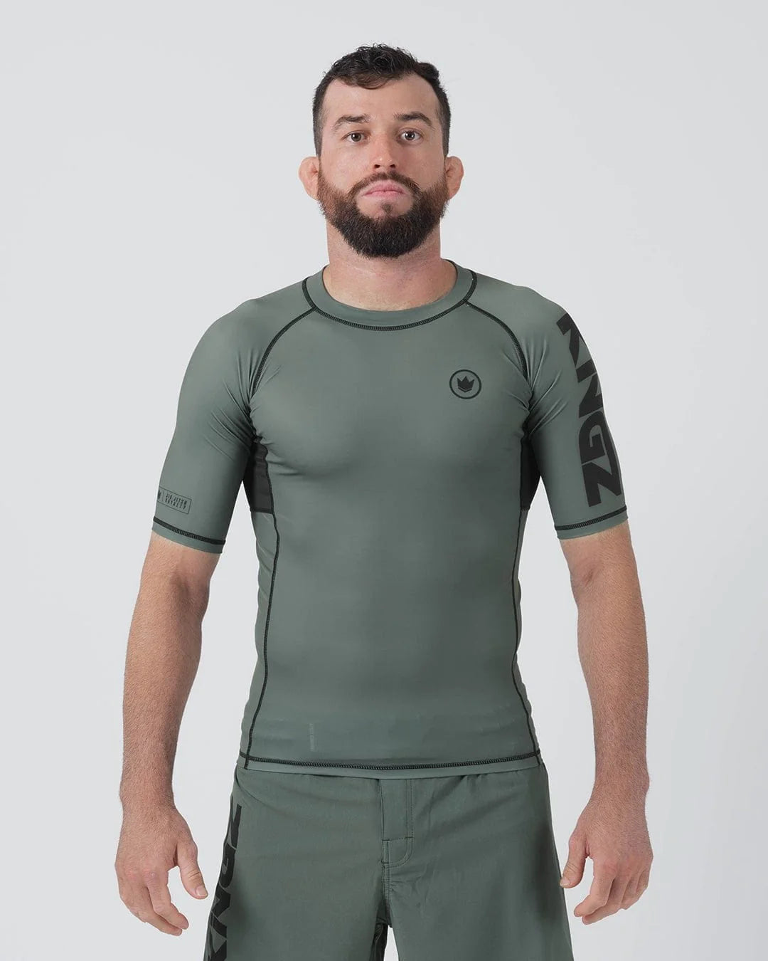Rashguard à manches courtes Kingz Kore V2 - Vert