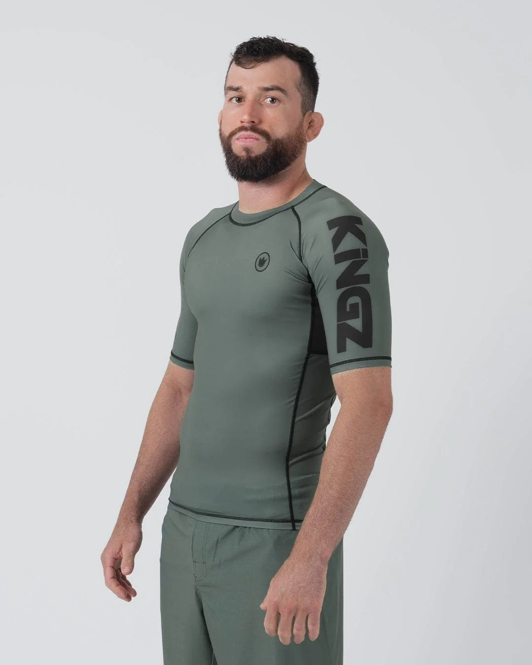 Rashguard à manches courtes Kingz Kore V2 - Vert