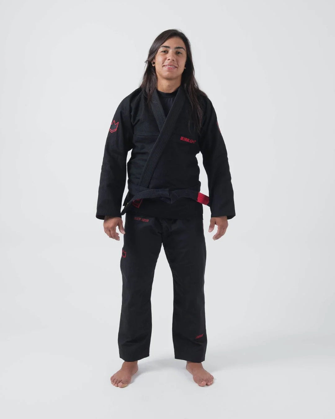 Kingz Ultralight 2.0 Women's Brazilian Jiu Jitsu Gi - Schwarz - FIGHTWEAR