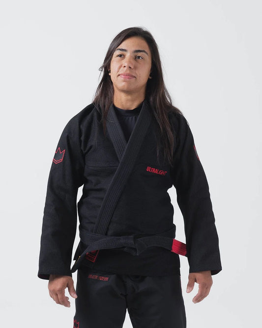 Kingz Ultralight 2.0 Women's Brazilian Jiu Jitsu Gi - Schwarz - FIGHTWEAR