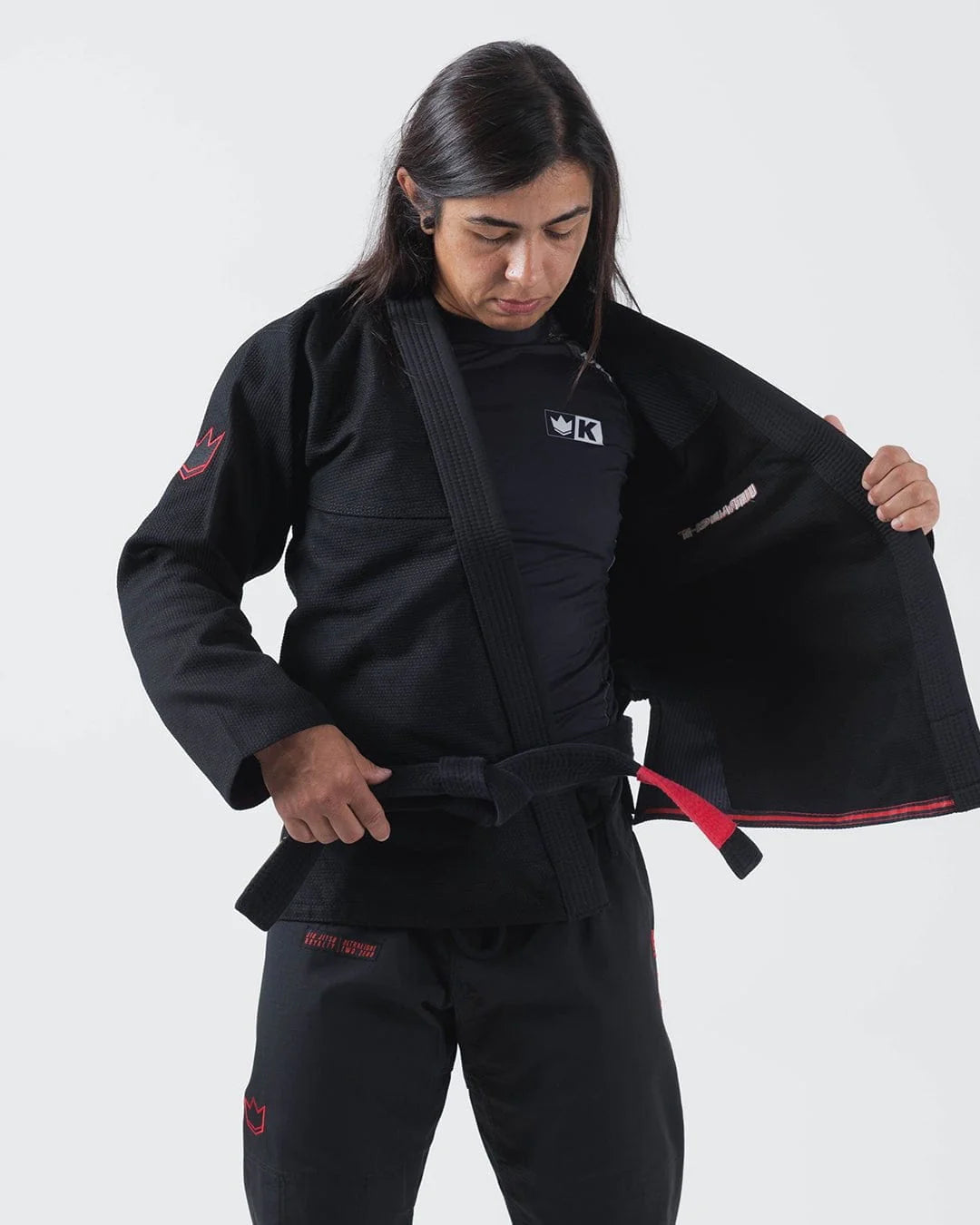 Kingz Ultralight 2.0 Women's Brazilian Jiu Jitsu Gi - Schwarz - FIGHTWEAR