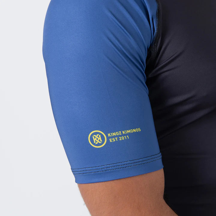 Rashguard Kingz Ranked Performance V2 S/S - Bleu