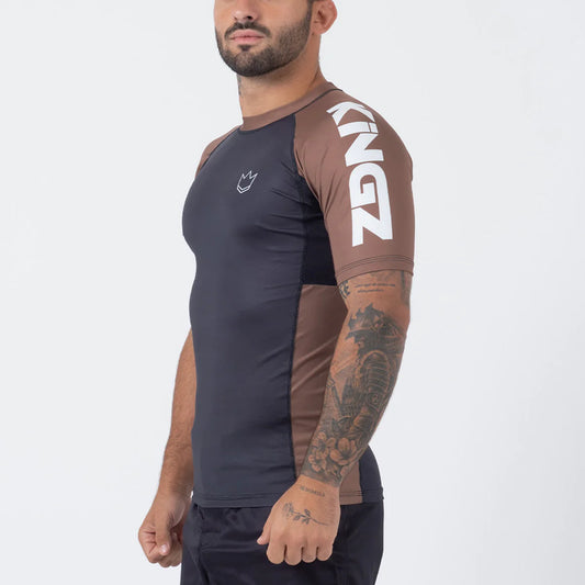 Rashguard Kingz Ranked Performance V2 S/S - Marron