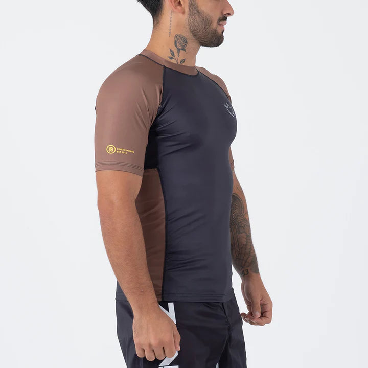 Rashguard Kingz Ranked Performance V2 S/S - Marron