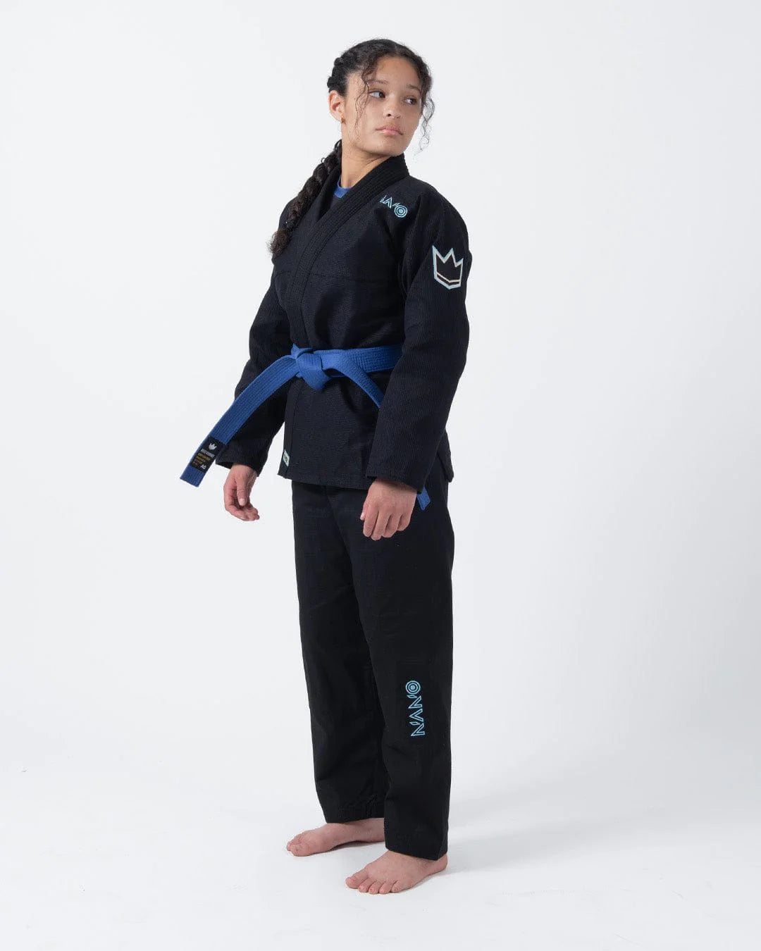 KINGZ Nano 3.0 Womens Jiu Jitsu Gi - Schwarz