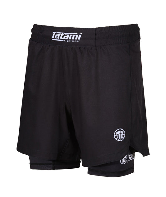 Tatami Dual Layer Grappling Shorts - Schwarz