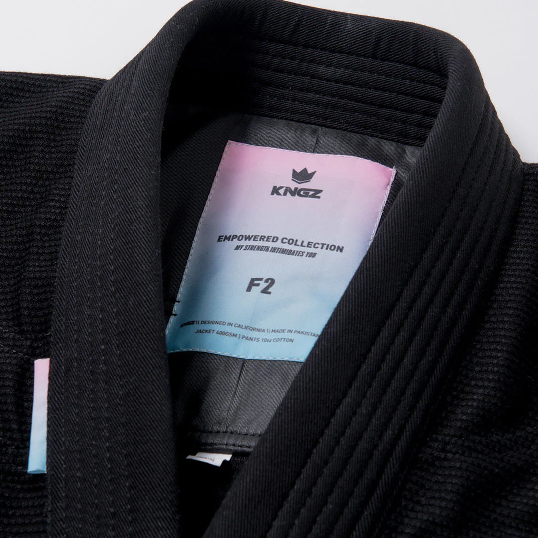 Kingz Empowered Women's Jiu Jitsu Gi - Schwarz