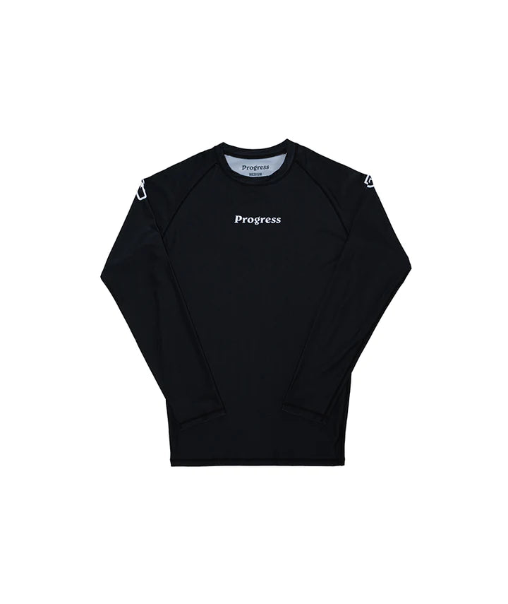 Rashguard à manches longues Progress Academy - Noir