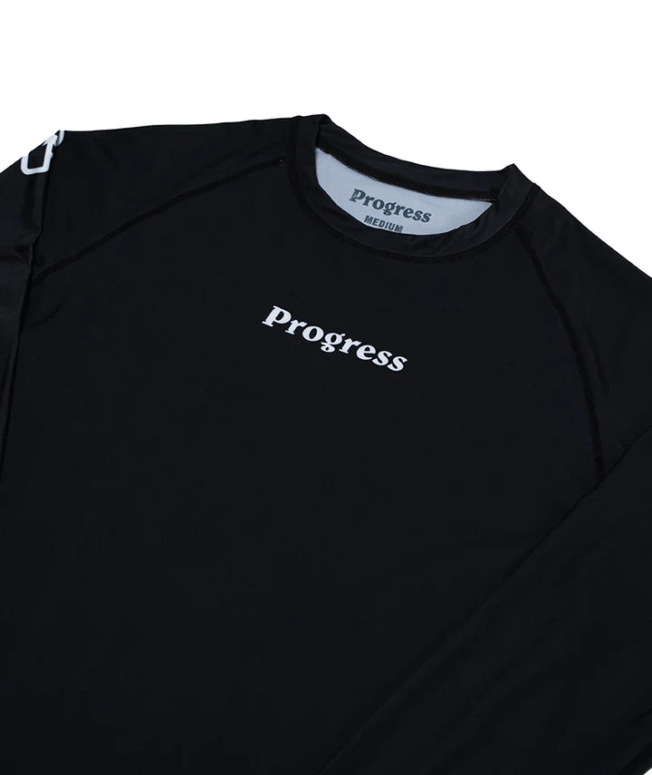Rashguard à manches longues Progress Academy - Noir