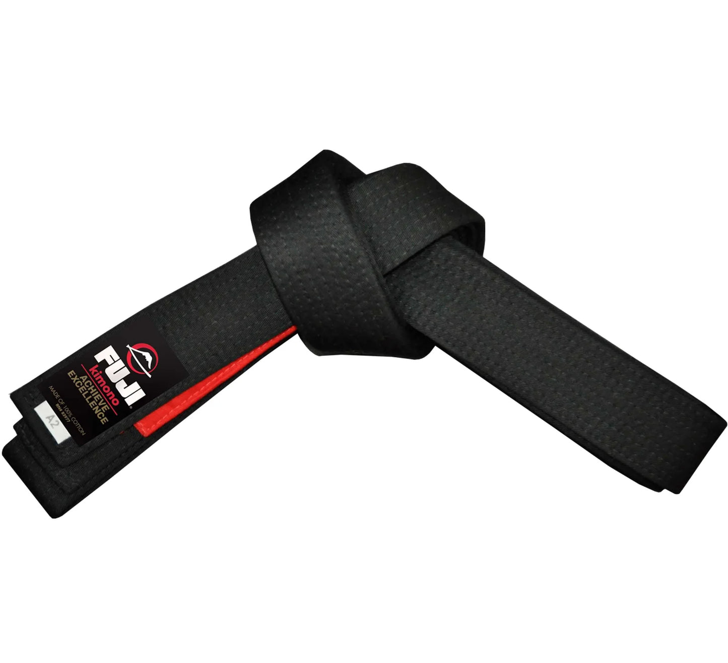 FUJI Jiu Jitsu Erwachsenen Gürtel - Schwarz - FIGHTWEAR