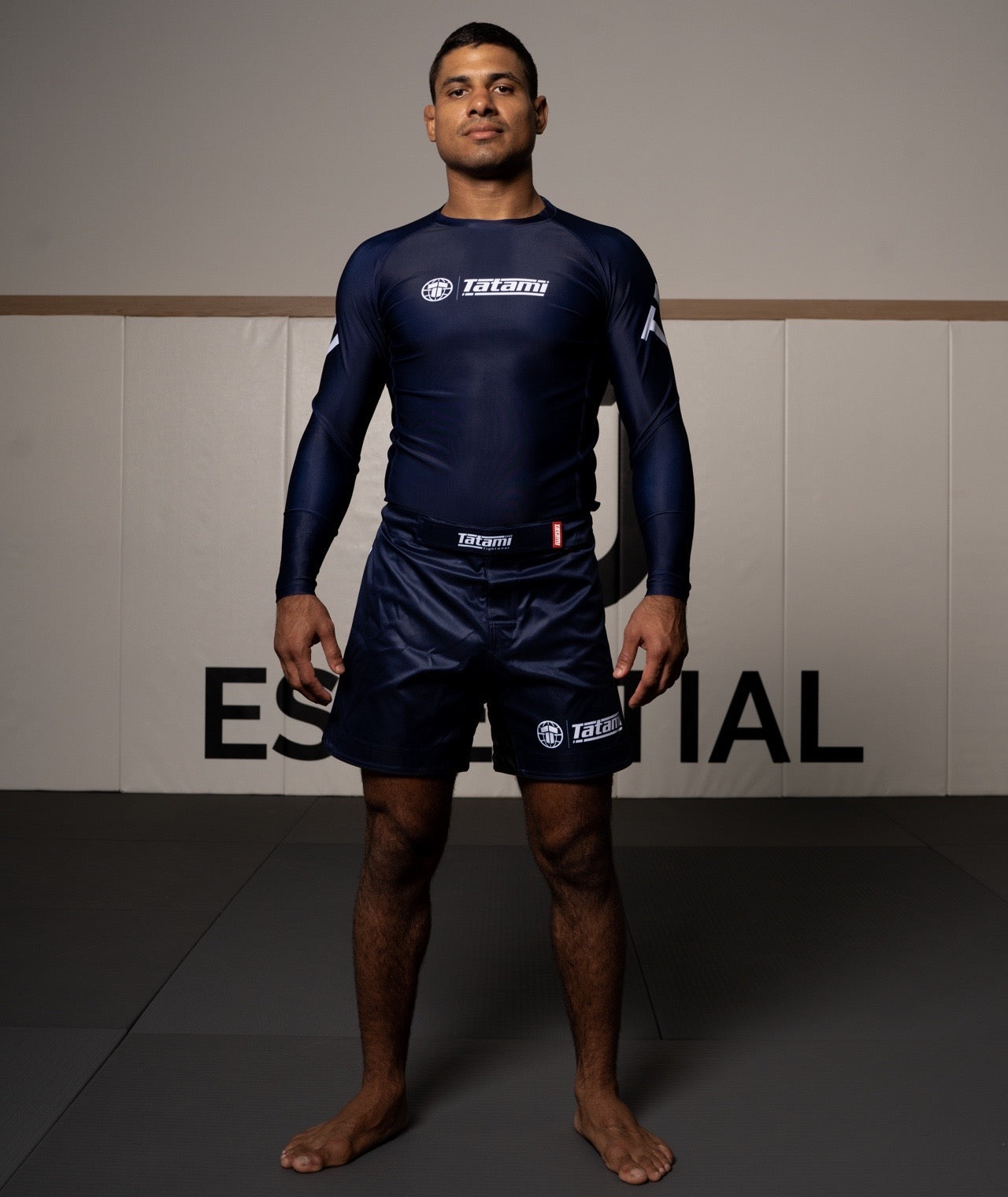 Tatami Impact Mid Cut Grappling Shorts - Navy - FIGHTWEAR