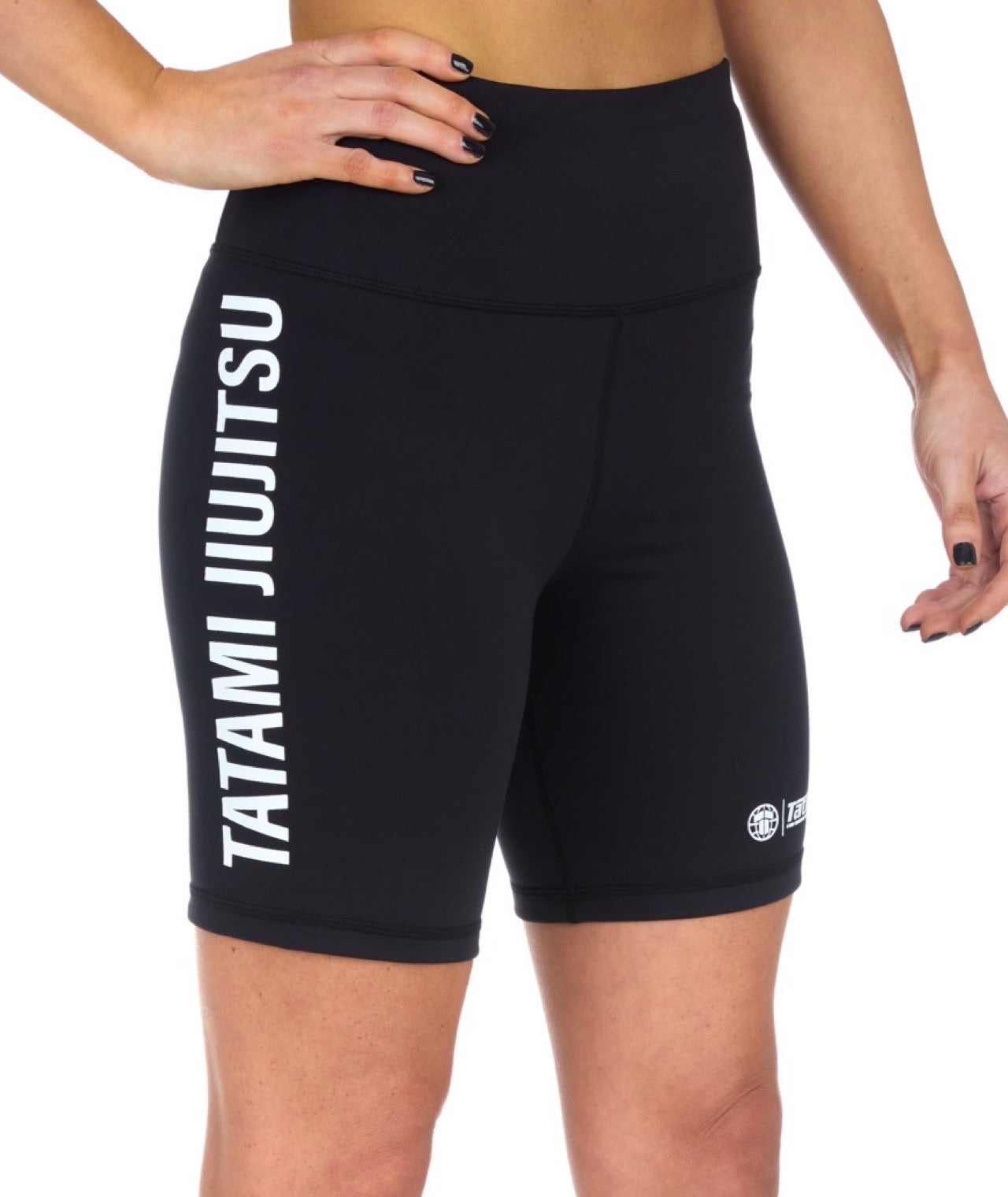 Tatami Ladies Impact Longline Shorts - Schwarz - FIGHTWEAR
