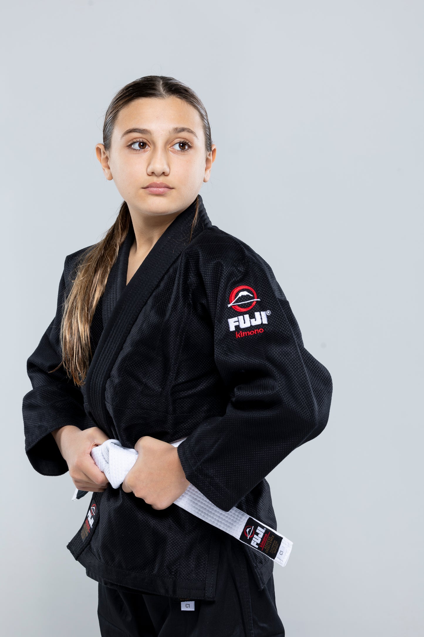 FUJI All Around Kids BJJ Gi - Schwarz