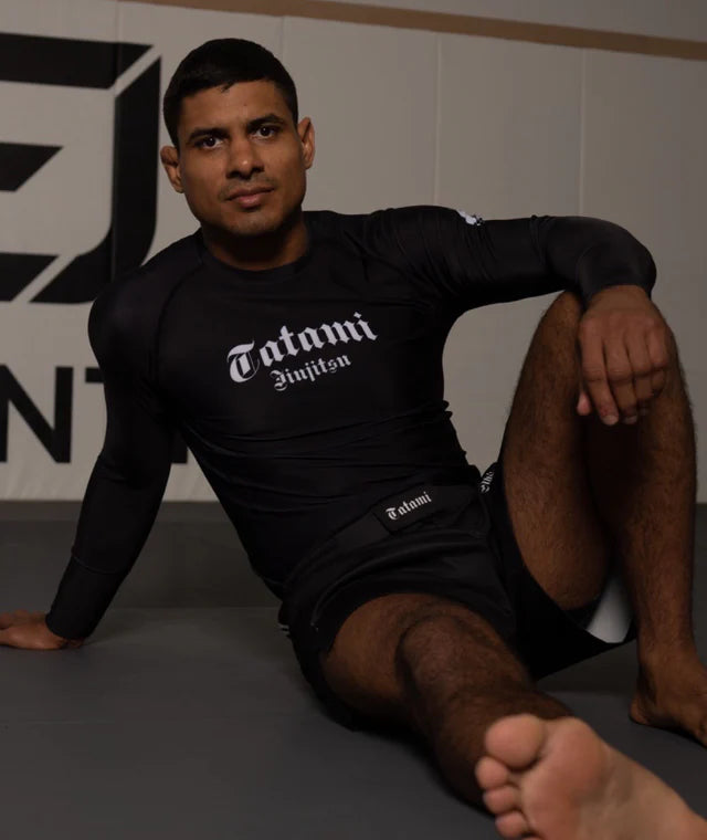 Rashguard à manches longues Tatami Gothic - Noir