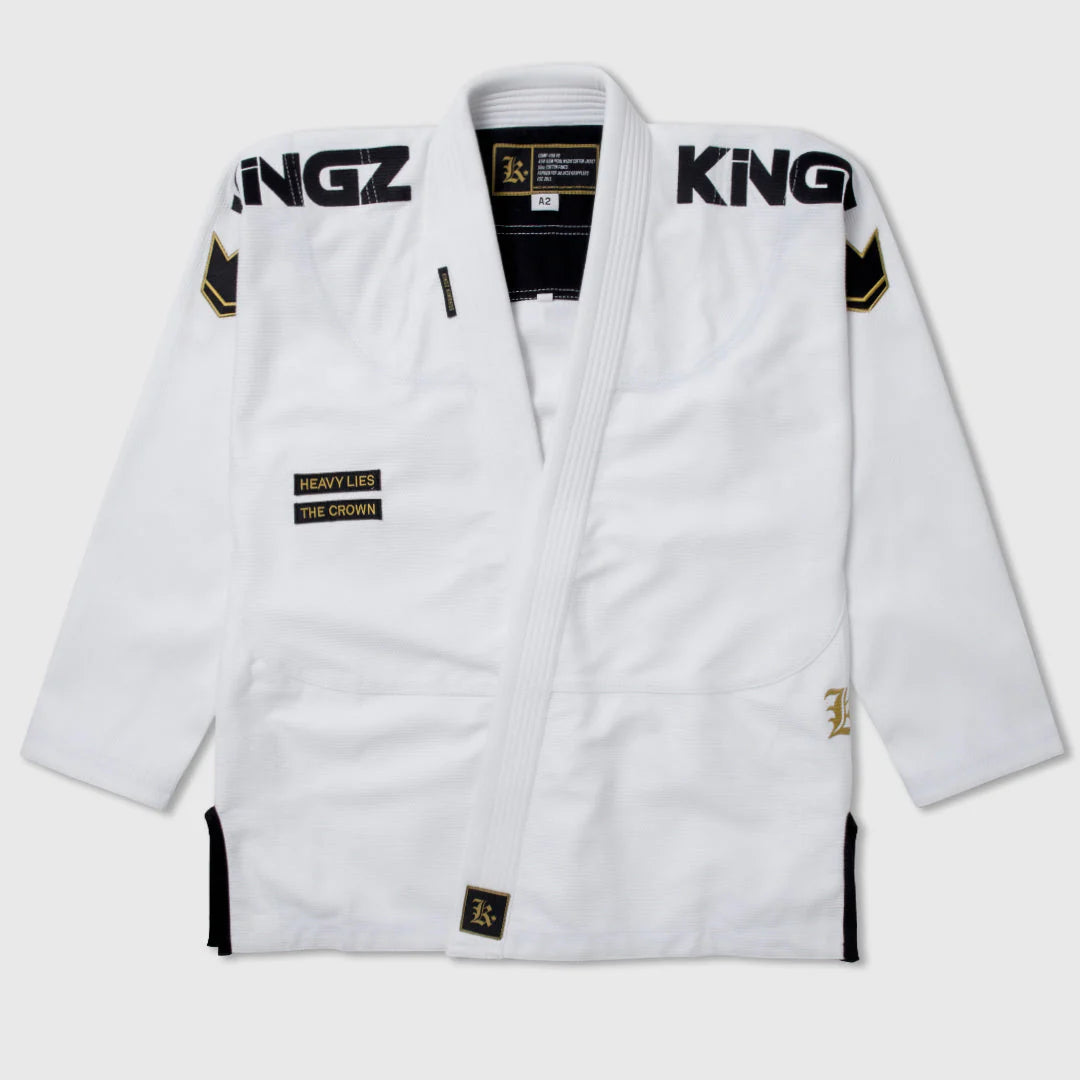 Kingz Comp 450 V6 Jiu Jitsu Gi - Weiss - FIGHTWEAR