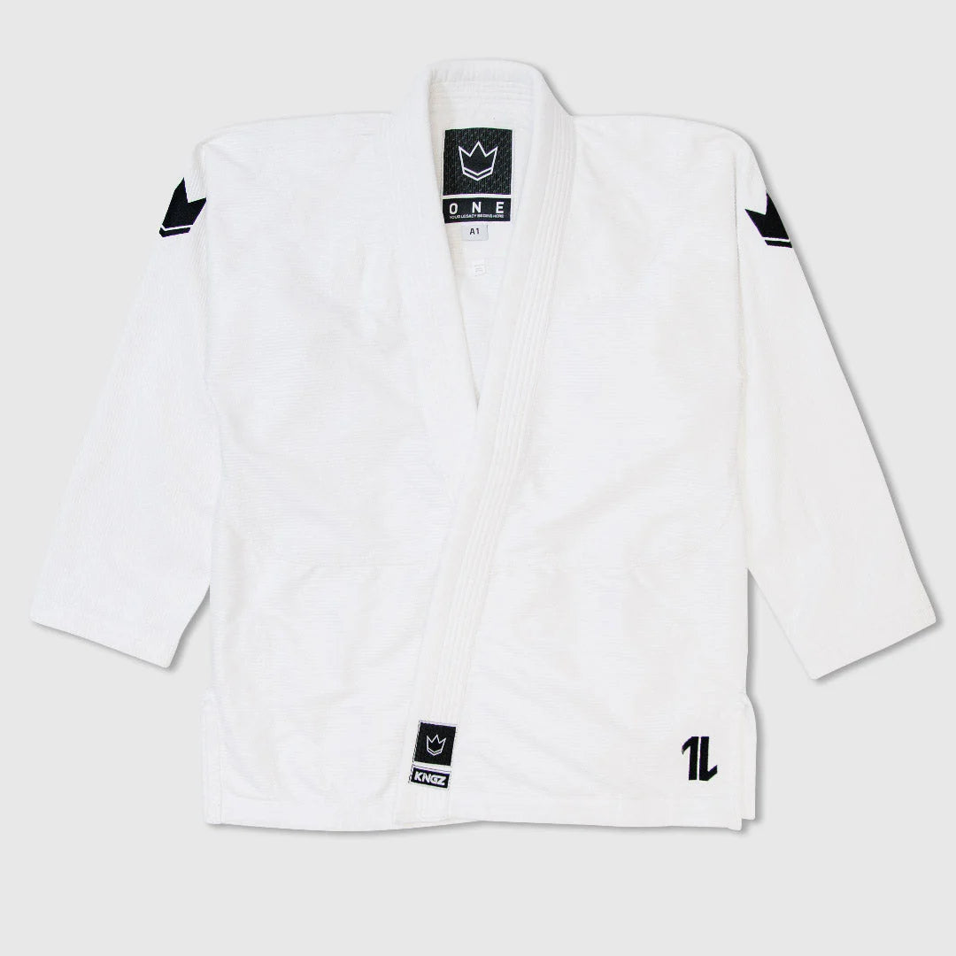 Kingz The ONE Jiu Jitsu Gi - Weiss- GRATIS Weisser Gürtel
