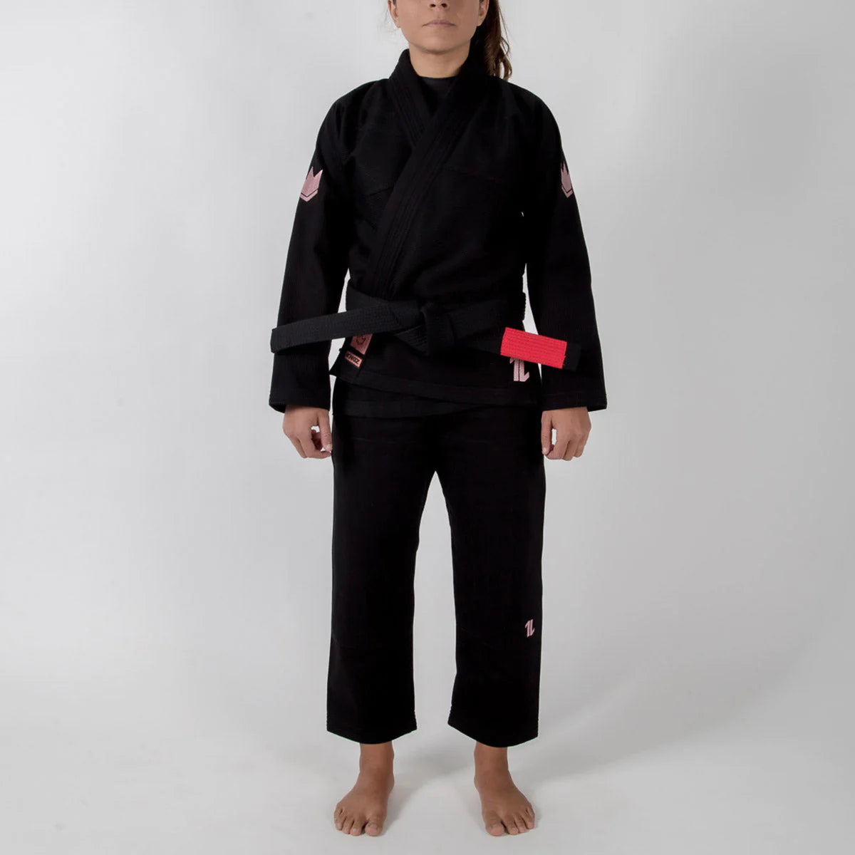 Kingz The ONE Womens Jiu Jitsu Gi - Schwarz/Rosa Gold - FIGHTWEAR