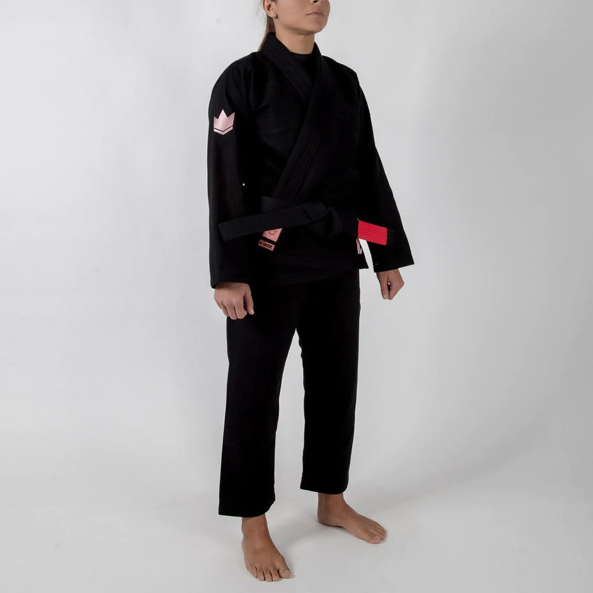 Kingz The ONE Womens Jiu Jitsu Gi - Schwarz/Rosa Gold - FIGHTWEAR