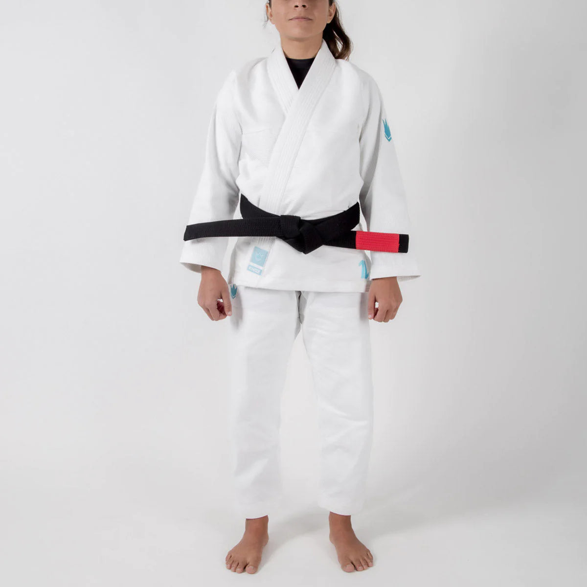 Kingz The ONE Womens Jiu Jitsu Gi - Weiss/Himmelblau - FIGHTWEAR