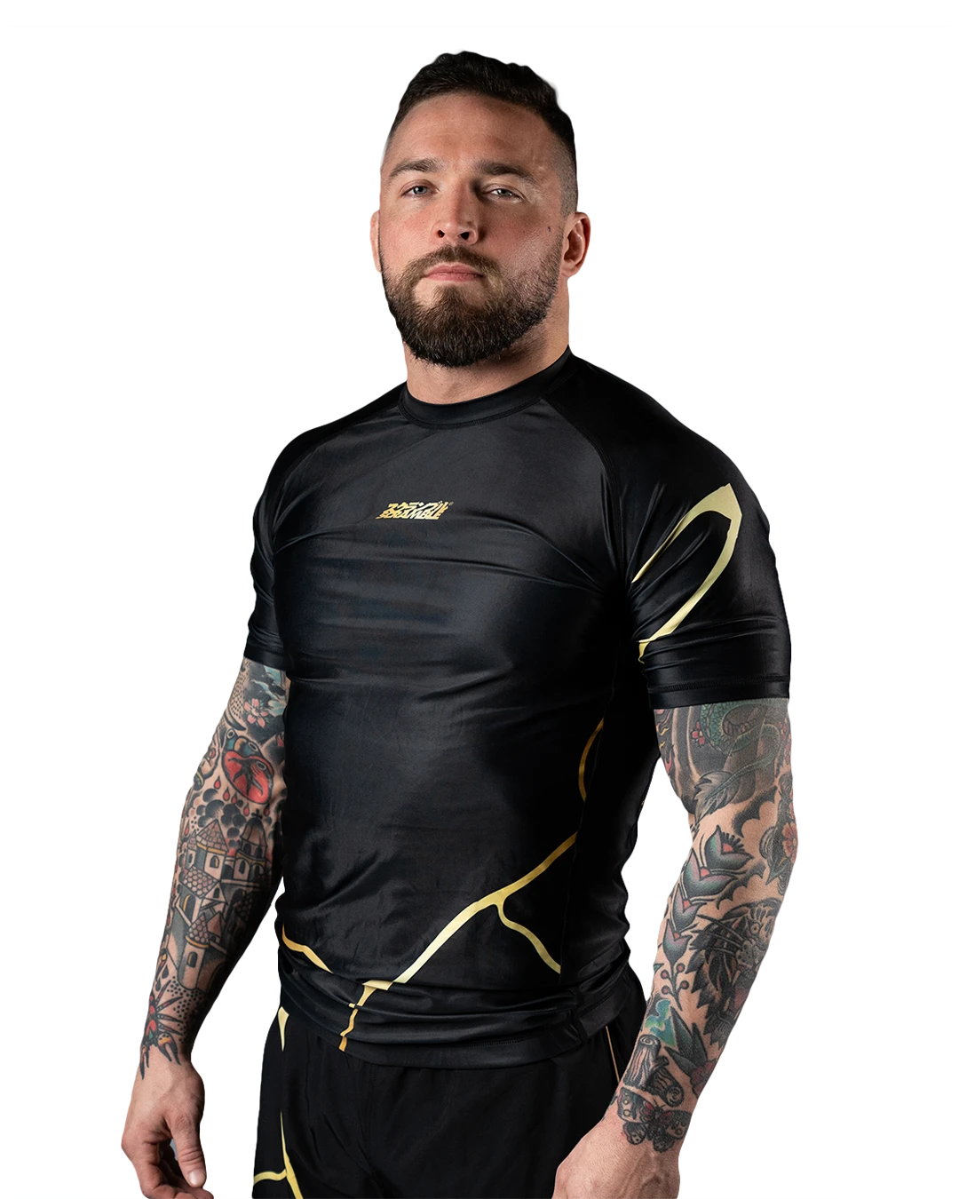 Rashguard de lutte Scramble Kintsugi - Noir