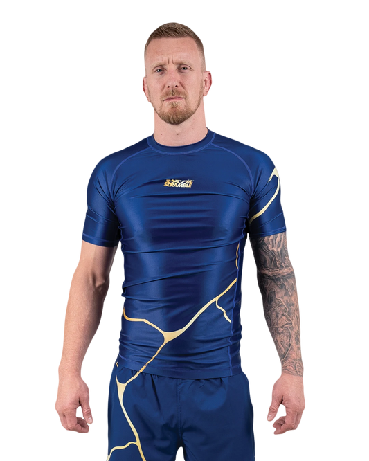 Rashguard de Grappling Scramble Kintsugi - Bleu