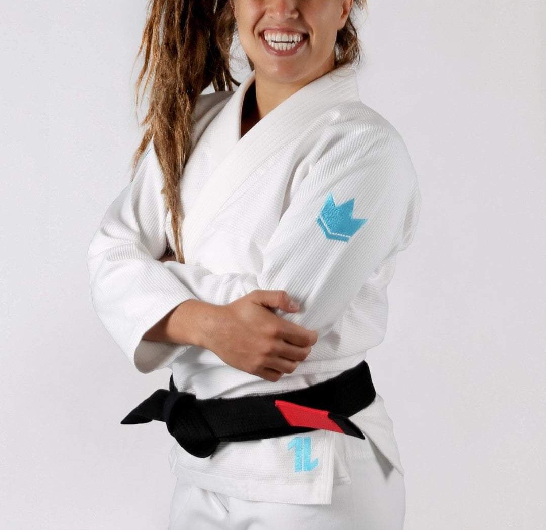 Kingz The ONE Womens Jiu Jitsu Gi - Weiss/Himmelblau - FIGHTWEAR