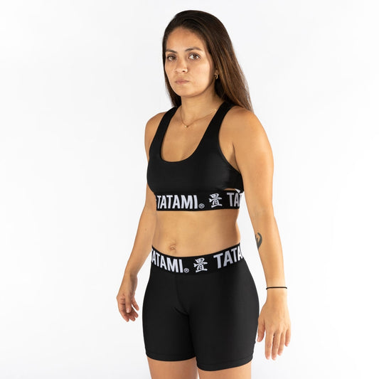 Tatami Ladies Black Minimal Bra - FIGHTWEAR