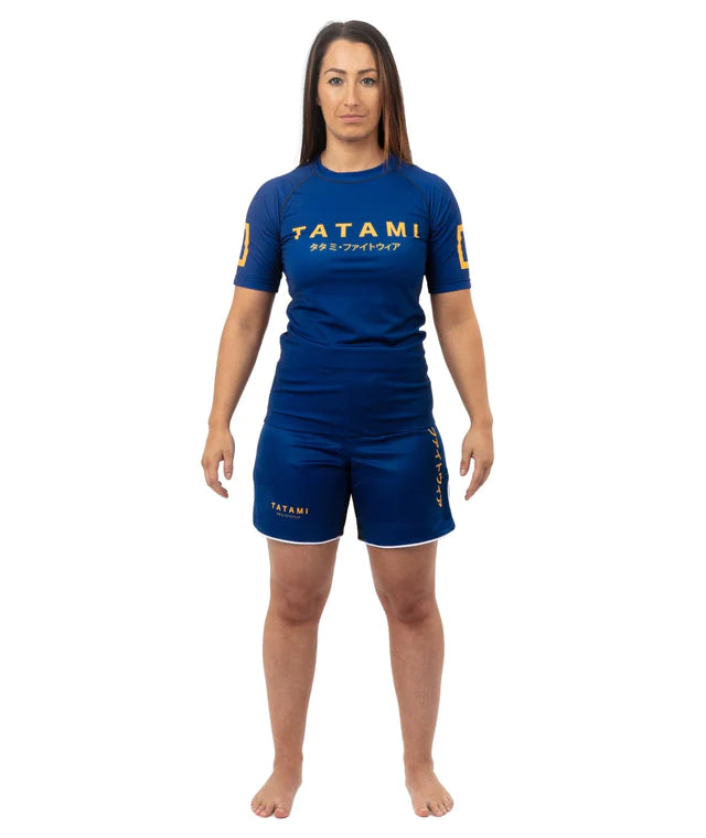 Tatami Ladies Katakana Grappling Shorts - Navy - FIGHTWEAR