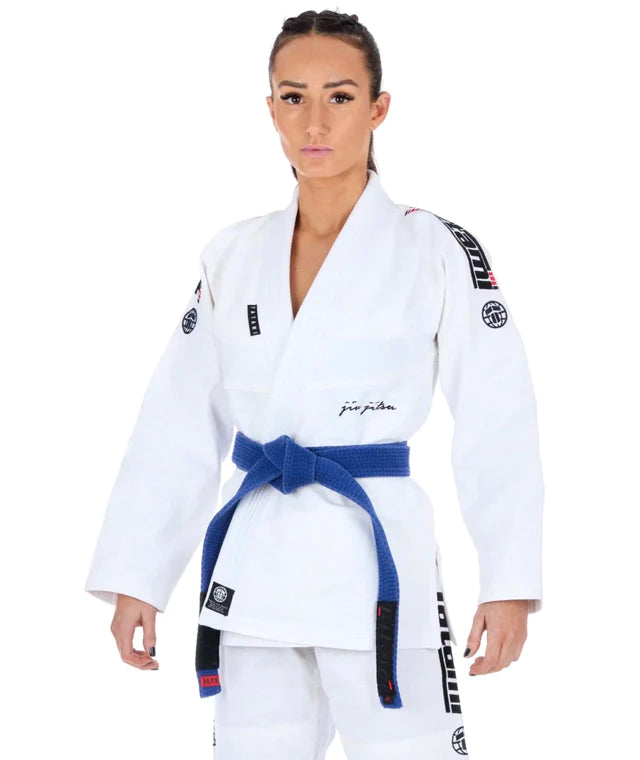 Ladies Elements Superlite Gi - Weiss - FIGHTWEAR
