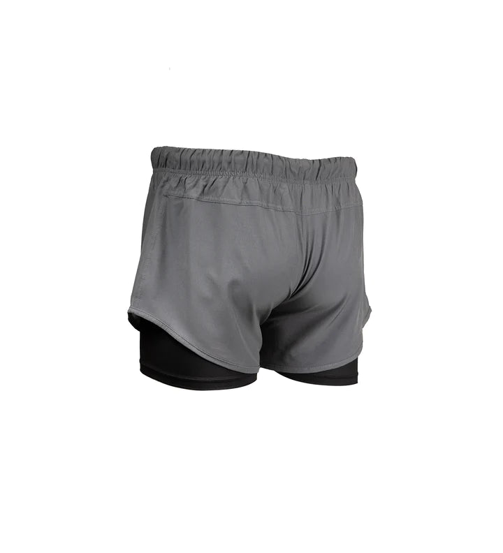 Short hybride Progress Academy + gris pour femme