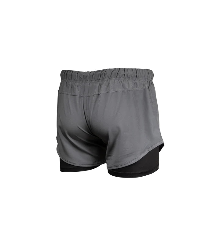 Short hybride Progress Academy + gris pour femme