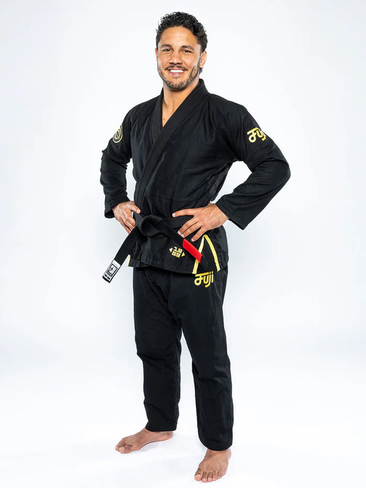 FUJI Flow-Tech BJJ Gi - Schwarz/Gold