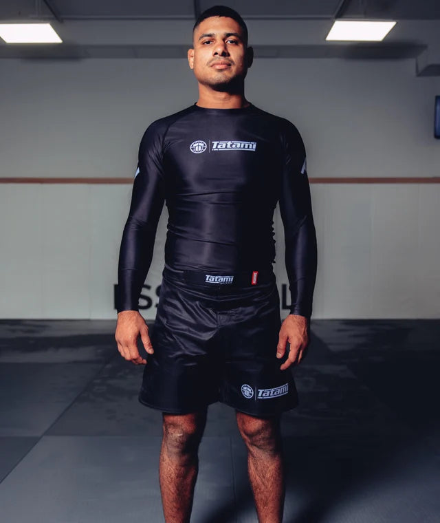 Rashguard à manches longues Tatami Impact - Noir