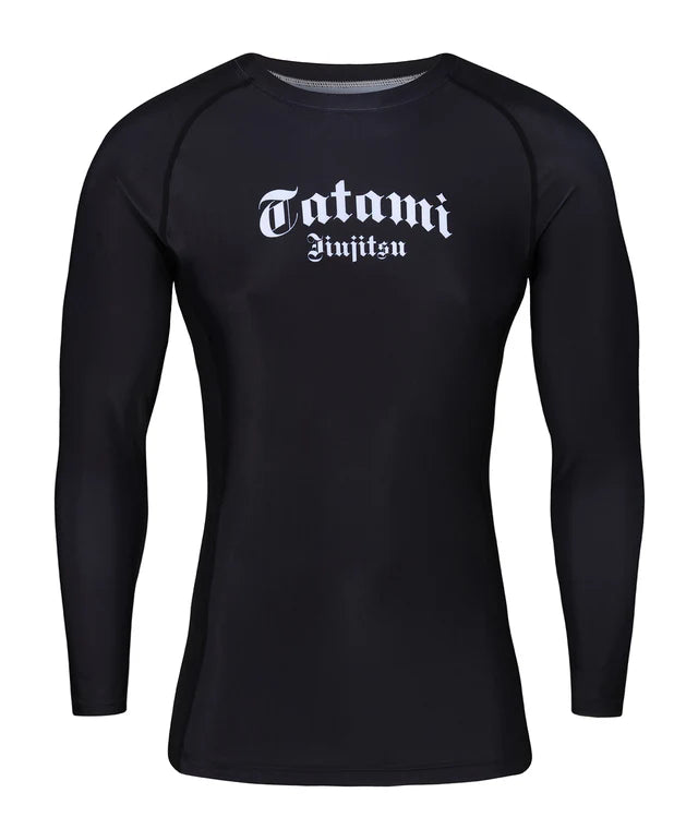 Rashguard à manches longues Tatami Gothic - Noir
