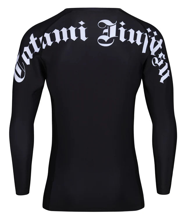 Rashguard à manches longues Tatami Gothic - Noir