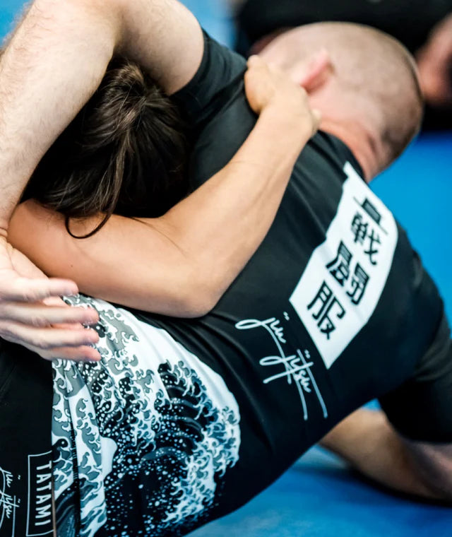 Rashguard à manches courtes Tatami Kanagawa - Noir