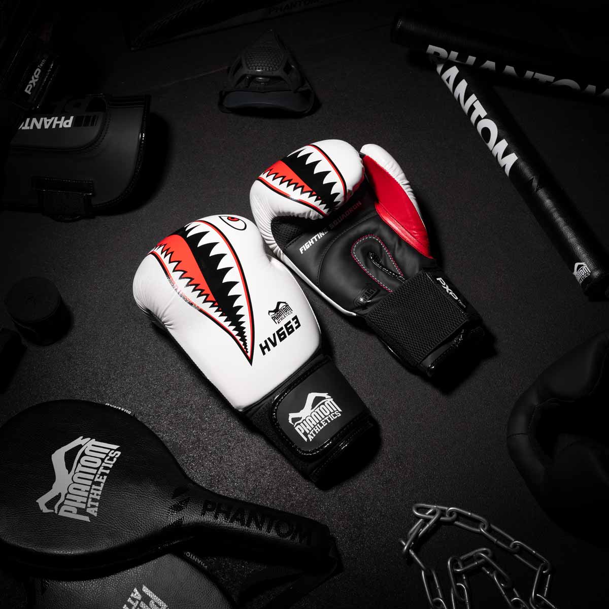 Phantom Athletics Boxhandschuhe Fight Squad - Weiss