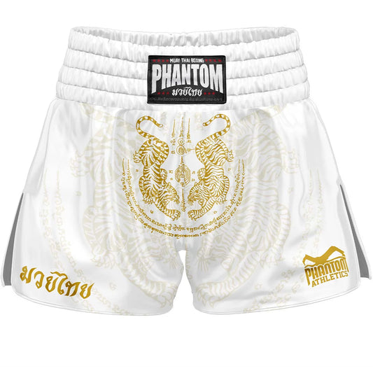 Short de Muay Thaï Phantom Athletics Sak Yant - Blanc