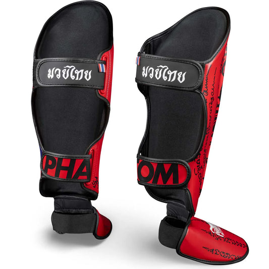 Phantom Athletics Schienbeinschutz Muay Thai - Rot