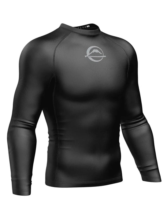 FUJI Baseline Ranked Long Sleeve Rashguard - Schwarz - FIGHTWEAR