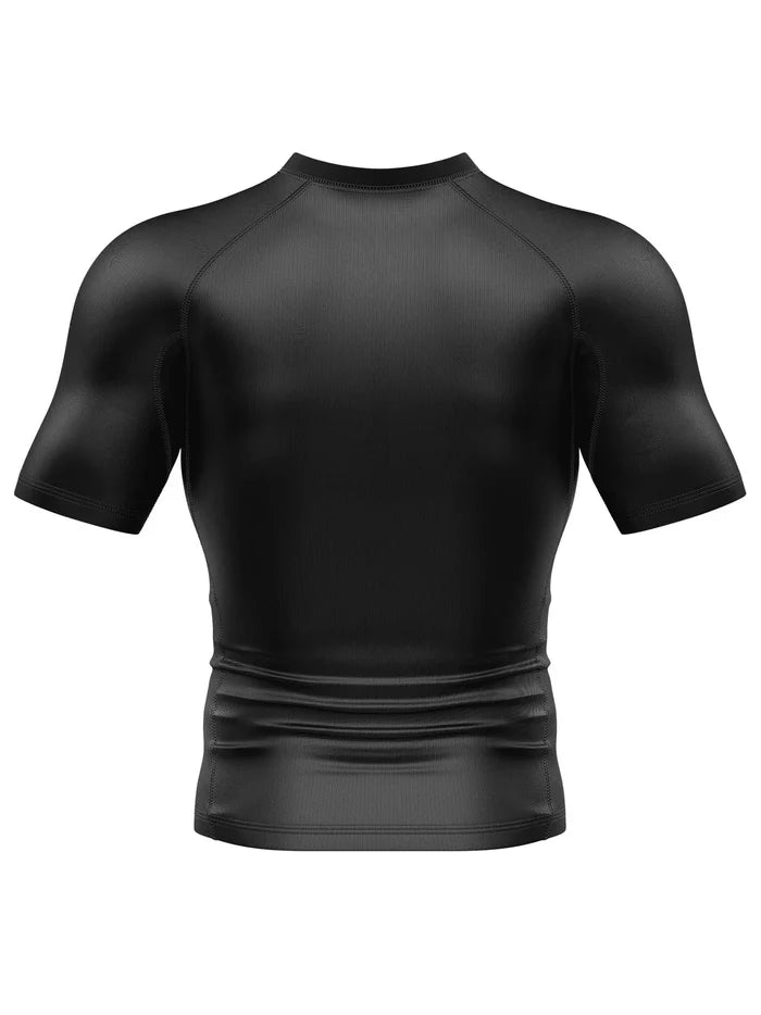 FUJI Baseline Ranked Short Sleeve Rashguard - Schwarz