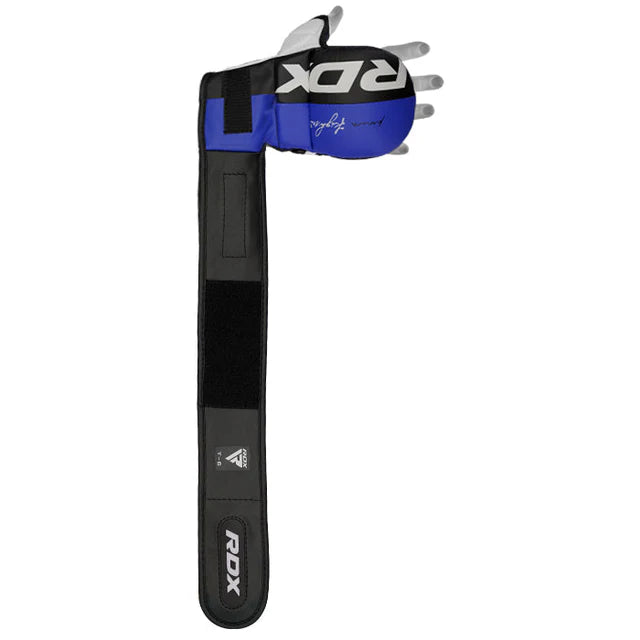 RDX T6 MMA Handschuhe Sparring in Kunstleder 7oz - Blau