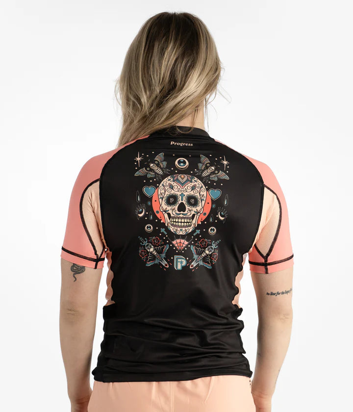 Rash Guard Progress Sugar Skull pour femme