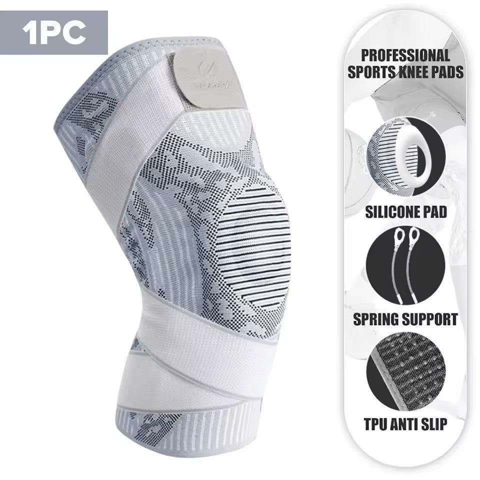 Genouillère NAILEKESI pour Jiu Jitsu et Lutte - Gris