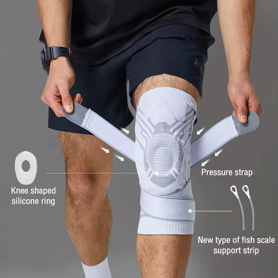 Genouillère NAILEKESI pour Jiu Jitsu et Lutte - Gris
