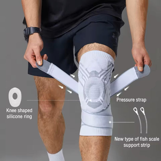 NAILEKESI Jiu Jitsu & Ringen Knee Brace - Weiss