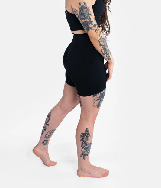 Progress Ladies Pro Seamless Grappling Shorts - Schwarz