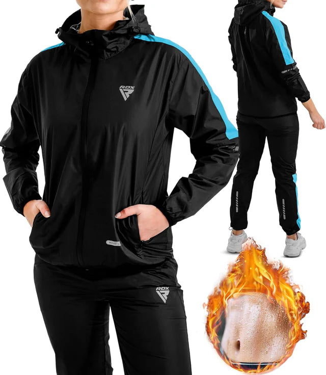 Combinaison de sudation amincissante RDX H1 pour femme - Bleu