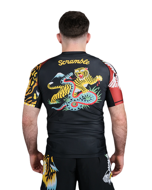 Scramble Sukajan Short Sleeve Rashguard